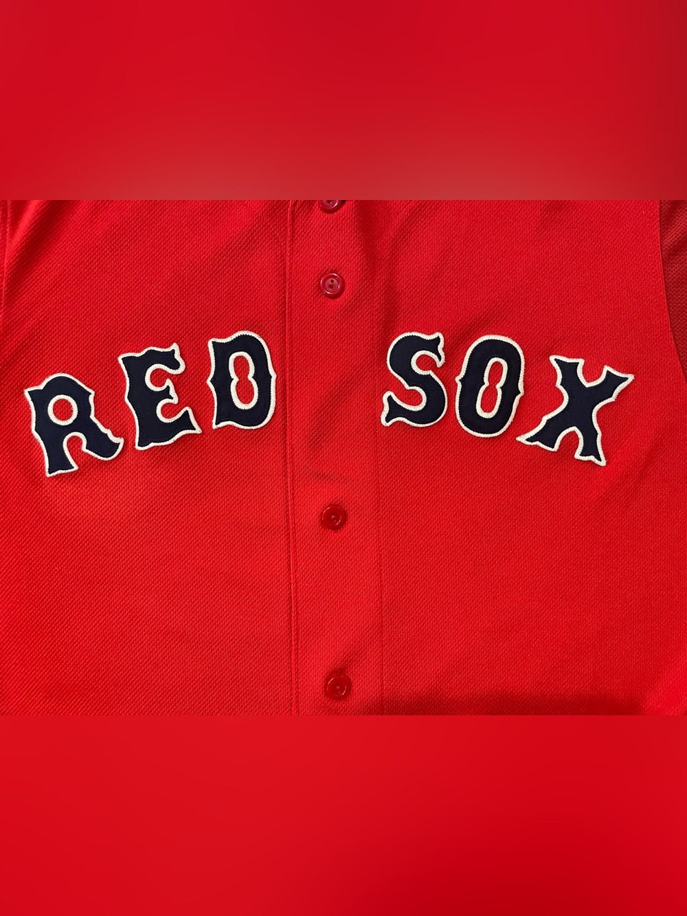 Vintage 90’s Boston Red Sox Majestic Red Button-Up Jersey Sz 2XL